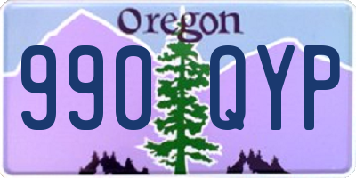OR license plate 990QYP