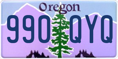 OR license plate 990QYQ