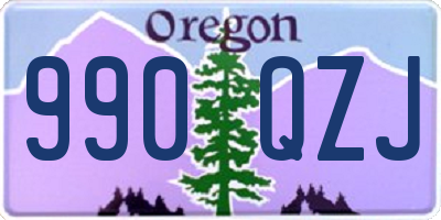 OR license plate 990QZJ