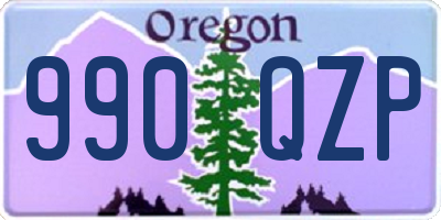 OR license plate 990QZP