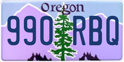 OR license plate 990RBQ