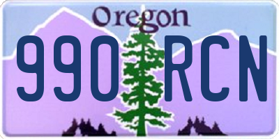 OR license plate 990RCN