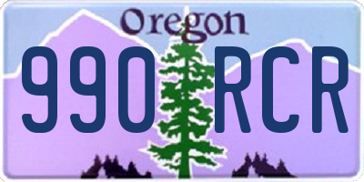 OR license plate 990RCR