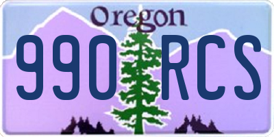 OR license plate 990RCS