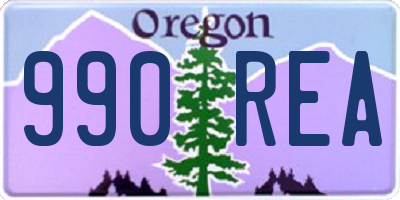 OR license plate 990REA