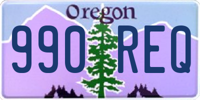 OR license plate 990REQ