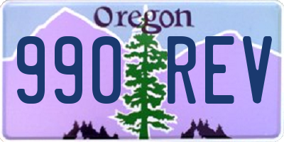 OR license plate 990REV