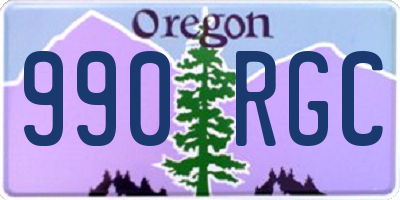 OR license plate 990RGC