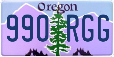 OR license plate 990RGG