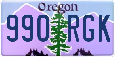 OR license plate 990RGK