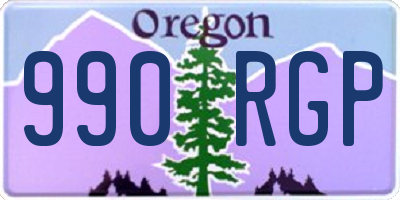 OR license plate 990RGP