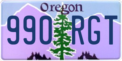 OR license plate 990RGT