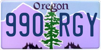 OR license plate 990RGY