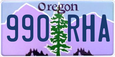 OR license plate 990RHA