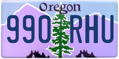 OR license plate 990RHU