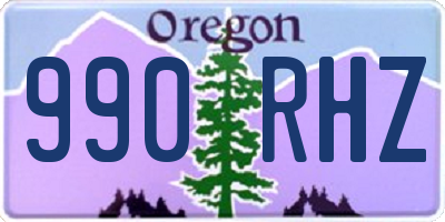 OR license plate 990RHZ