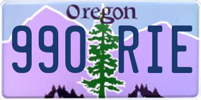 OR license plate 990RIE
