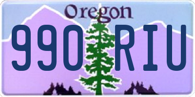 OR license plate 990RIU