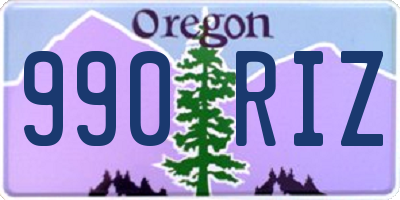 OR license plate 990RIZ