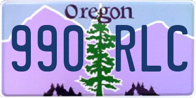 OR license plate 990RLC