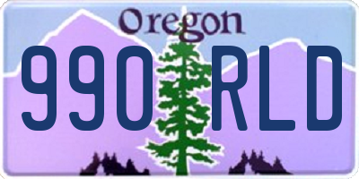OR license plate 990RLD
