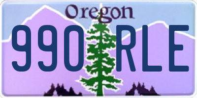 OR license plate 990RLE