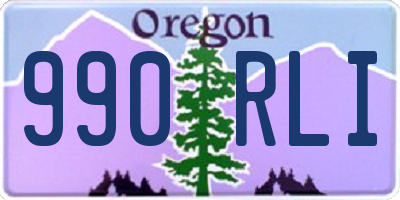 OR license plate 990RLI