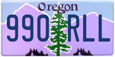 OR license plate 990RLL