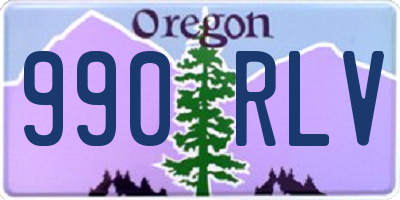 OR license plate 990RLV