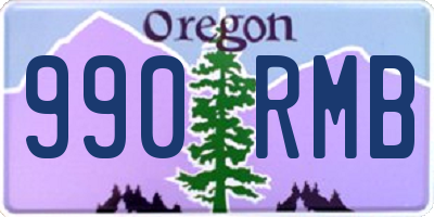 OR license plate 990RMB