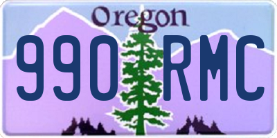 OR license plate 990RMC