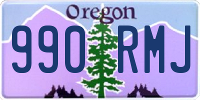 OR license plate 990RMJ