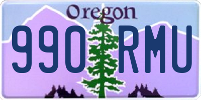 OR license plate 990RMU