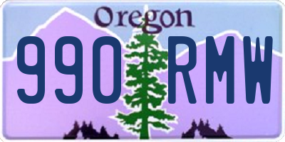 OR license plate 990RMW