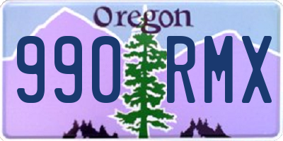 OR license plate 990RMX