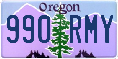 OR license plate 990RMY