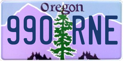 OR license plate 990RNE