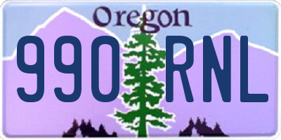 OR license plate 990RNL