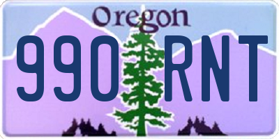 OR license plate 990RNT