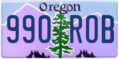 OR license plate 990ROB