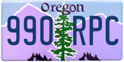 OR license plate 990RPC