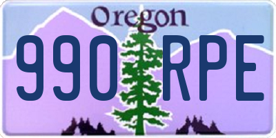 OR license plate 990RPE