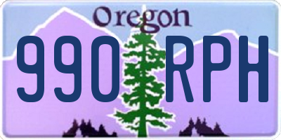 OR license plate 990RPH