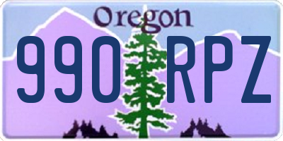 OR license plate 990RPZ