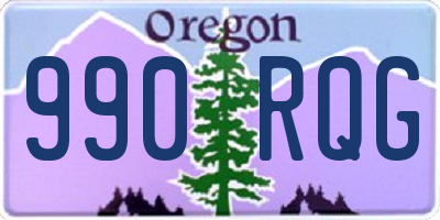 OR license plate 990RQG