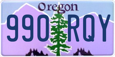 OR license plate 990RQY