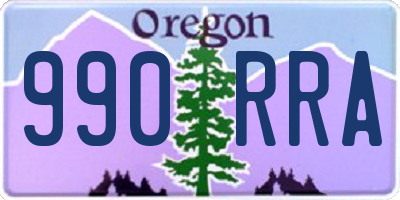 OR license plate 990RRA