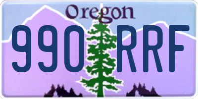 OR license plate 990RRF