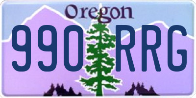 OR license plate 990RRG