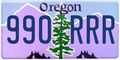 OR license plate 990RRR